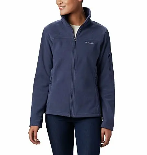 Produktbild: Columbia Damen Fast Trek Ii Jacket Fleecejacke Mit Durchgehendem Reißverschluss, Schwarz, S EU