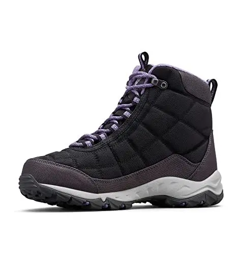 Produktbild: Columbia Firecamp Boot wasserdichte Schneestiefel für Damen, Schwarz (Black x Plum Purple), 39 EU