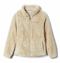 Produktbild: Columbia Girl's Fire Side Sherpa Full Zip Fleece Pullover, Ancient Fossil, S