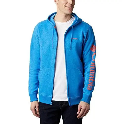 Produktbild: Columbia Herren Logo Full Zip Fleecejacke, Azure Blue Heat, XL