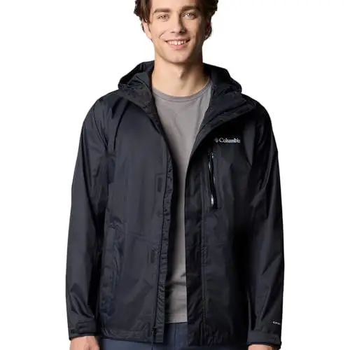 Produktbild: Columbia Herren Wasserdicht Regenjacke, Schwarz, XS