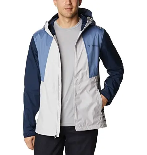 Produktbild: Columbia Inner Limits II Jacket Wasserdicht Regenjacke für Herren, Nimbus Grey, Bluestone, Collegiate Navy