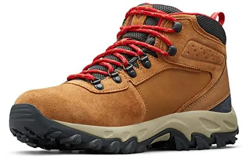 Produktbild: Columbia Newton Ridge Plus II Suede WP wasserdichte Wanderstiefel für Herren, Braun (Elk x Mountain Red), 42.5 EU