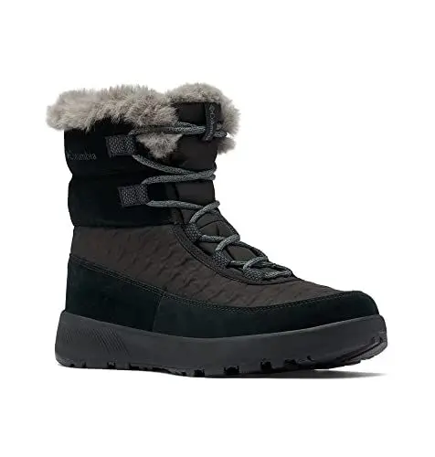 Produktbild: Columbia Slopeside Peak Luxe wasserdichte Schneestiefel für Damen, Schwarz (Black x Graphite), 36.5 EU