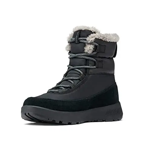 Produktbild: Columbia Slopeside Peak wasserdichte Schneestiefel für Damen, Schwarz (Black x Graphite), 37.5 EU