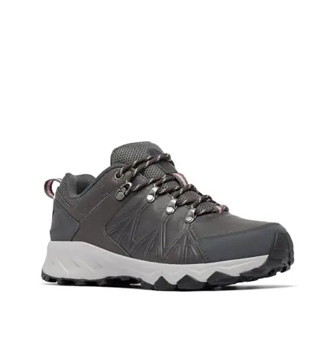 Produktbild: Columbia Peakfreak 2 Outdry Leather Damen Niedrige Trekking- und Wanderschuhe, Ti Grey Steel Salmon Rose, 39 EU