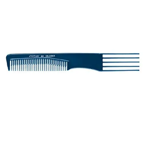 Produktbild: Comair 7000327 Toupier-Gabelkamm 301 Gabel aus Celcon Profi-Line, blau