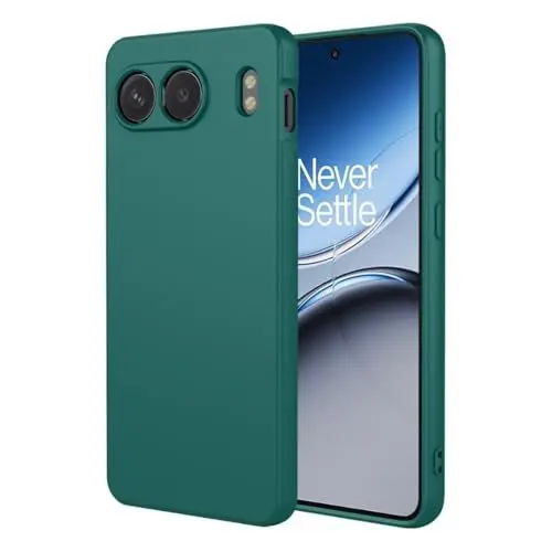 Produktbild: COMAKU Liquid Silicone Case für OnePlus Nord 4 5G Hülle, Premium Silikon stoßfeste Handyhülle mit (Weichem, Kratzfestem Mikrofaserfutter) für OnePlus Nord 4 5G - Grün