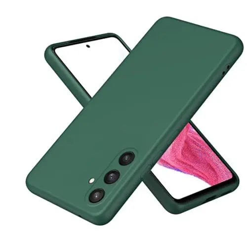 Produktbild: COMAKU Liquid Silicone Case für Samsung Galaxy S24 Hülle, Premium Silikon stoßfeste Handyhülle mit (Weichem, Kratzfestem Mikrofaserfutter) für Samsung Galaxy S24 - Grün