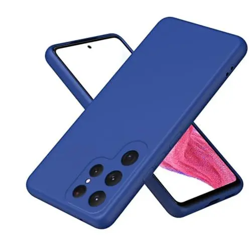 Produktbild: COMAKU Liquid Silicone Case für Samsung Galaxy S24 Ultra Hülle, Premium Silikon stoßfeste Handyhülle mit (Weichem, Kratzfestem Mikrofaserfutter) für Samsung Galaxy S24 Ultra - Blau