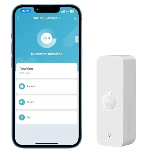 Produktbild: Comboss WLAN Bewegungssensor, intelligenter Bewegungssensor, Präsenzsensor. Funktioniert mit Alexa App, Echo-Geräten (1 Pack)