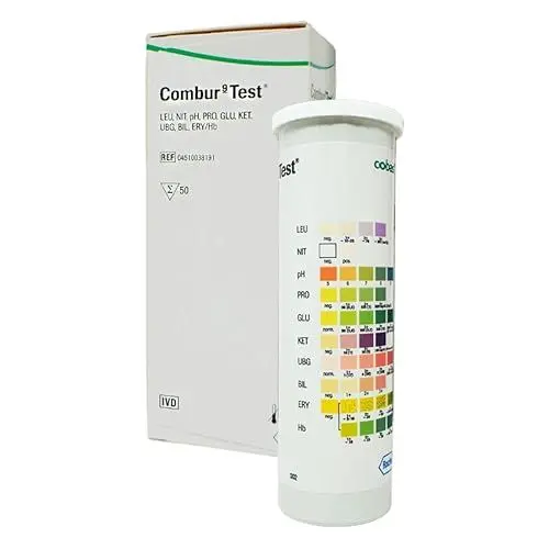 Produktbild: COMBUR 9 Test M Teststreifen