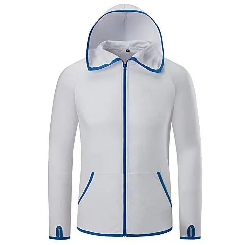 Produktbild: Comcrib Herren Anti UV Sonnenschutz Mantel Schnell Trocknend Ice Silk Antifouling Angeljacke Ultradünner Wasserdichter Außenmantel Größe M bis XL