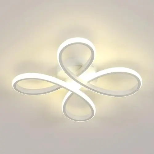 Produktbild: Comely LED Deckenleuchte, 30W 3500LM Deckenlampe Modern aus Acryl,4500K Natürliches Licht Deckenbeleuchtung LED für Balkon Diele Schlafzimmer Wohnzimmer Küche Esszimmer