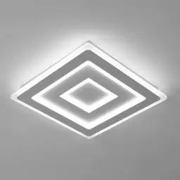 Produktbild: Comely LED Deckenleuchte Quadrat, Moderne Deckenlampe 52W 5850LM Quadratisch LED Acryl LED Deckenbeleuchtung, LED Lampen Weiß für Schlafzimmer, Wohnzimmer, Flur, Weißes Licht 6500K, 40cm