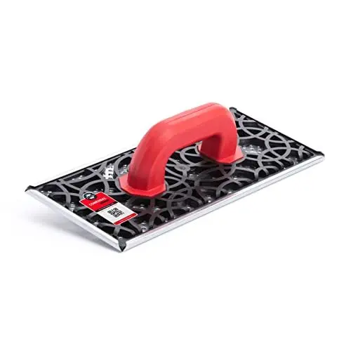 Produktbild: COMENSAL® Raspelbrett Schleifbrett WDVS - Handschleifer Styroporschleifer mit Löcher - Porenbeton Schlefibrett - mit Stahlblech - Made in EU - 160 x 380 mm