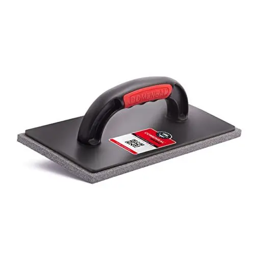 Produktbild: COMENSAL® Reibebrett Kunststoff Fugenkelle 280 x 140 mm - HARTGUMMISCHWAMM - Gummi-Glättkelle - Profi Fugbrett für Fliesenleger - Ergonomisch Griff - zum Ausfugen - Made in EU