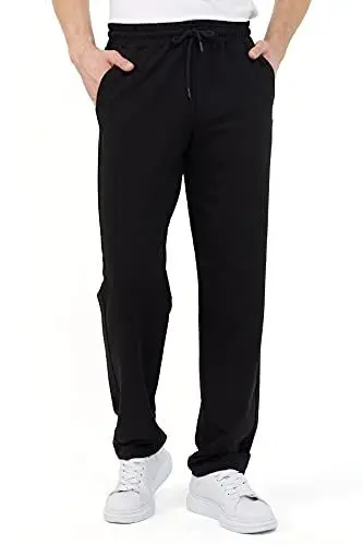 Produktbild: COMEOR Jogginghose Herren Baumwolle Sweathose - Lange Sport Hose Herren - Jogger Trainingshose Herren, Relaxing Hose (Schwarz, M)