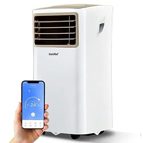 Produktbild: Comfee Mobiles Klimagerät Easy Cool 2.0, 7000 BTU 2,0kW, Kühlen&Ventilieren&Entfeuchten, Raumgröße bis 68m³(25㎡), APP-Steuerung/Alexa/Google Home/IFTTT, Mobile Klimaanlage mit Abluftschlauch