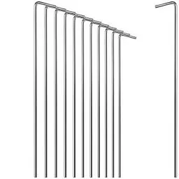 Produktbild: com-four® 12x Zelt-Heringe aus Stahl (12/36/72 Packung) 23cm x Ø 4mm - Lange und robuste Erdnägel für Camping und Outdoor - ideal für normalen und harten Boden
