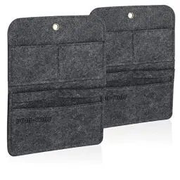 Produktbild: com-four® 2X Hängeregal - Praktischer Hängeorganizer aus Filz - Aufbewahrung zum Aufhängen - optimal für Zelt, Garage, Terrasse und Balkon (02 Stück - anthrazit)