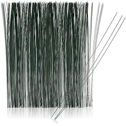 Produktbild: com-four® 500x Floristendraht - Drahtstäbe ummantelt für Pflanzen - Steckdraht grün - Basteldraht - Bindedraht zum Modellieren und Fixieren von Pflanzen - 300 x 0,8 mm (500 Stück - 300 x 0.8 mm)