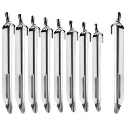 Produktbild: com-four® 8X Zelt-Heringe aus Stahl - robuste Erdnägel in V-Form für Camping und Outdoor - ideal für normalen Boden 170mm - V Profil