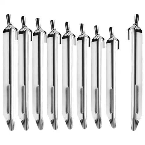 Produktbild: com-four® 8X Zelt-Heringe aus Stahl - robuste Erdnägel in V-Form für Camping und Outdoor - ideal für normalen Boden 170mm - V Profil