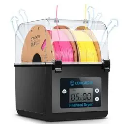 Produktbild: Comgrow 3D Drucker Filament Trockner Box,3D Filament Speicher, hält Filamente trocken während des 3D Drucks, kompatibel mit 1.75mm/2.85mm PLA PETG ABS Material, Filament Trockner, Spulenhalter