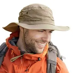 Produktbild: Comhats XL/XXL Sonnenhut Herren, Breiter Krempe UV Safari Hüte für Sommer Outdoor Wandern Angeln Spazieren, Wasserdicht & Winddicht Khaki 63-66cm