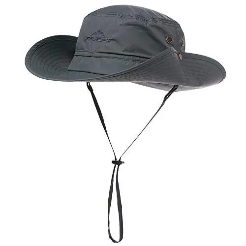 Produktbild: Comhats Herren Sonnenhut mit UV-Schutz - Atmungsaktiver, Faltbarer Boonie Outdoor Buschhut mit Kinnband für Sommer & Surfen M 54-57CM