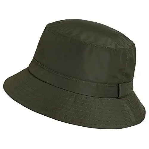 Produktbild: Comhats Regenhut Unisex für Damen Herren Wasserdichter Bucket hat Faltbar Eimerhut Strand Surfen Angeln UPF50 Breite Krempe Sonnenhut Armeegrün
