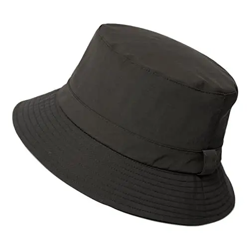 Produktbild: Comhats Regenhut Unisex für Damen Herren Wasserdichter Bucket hat Faltbar Eimerhut Strand Surfen Angeln UPF50 Breite Krempe Sonnenhut (M, 92557_braun)