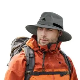 Produktbild: Comhats Wasserdichter Bucket Hat für kleine Köpfe, Outdoor-Hut zum Wandern, Golfen, Safari, Angeln, Wandern - Regenhüte - UPF 50+ Sonnenhut verstellbar, faltbar, Winddicht Grau XL