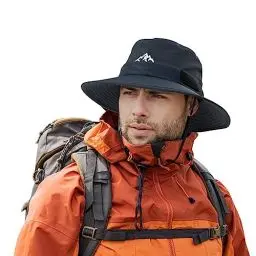 Produktbild: Comhats Wasserdichter Bucket Hat für kleine Köpfe, Outdoor-Hut zum Wandern, Golfen, Safari, Angeln, Wandern - Regenhüte - UPF 50+ Sonnenhut verstellbar, faltbar, Winddicht XL Marineblau