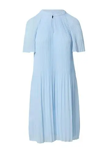Produktbild: comma Fließendes Plissee-Kleid aus Chiffon hellblau 44