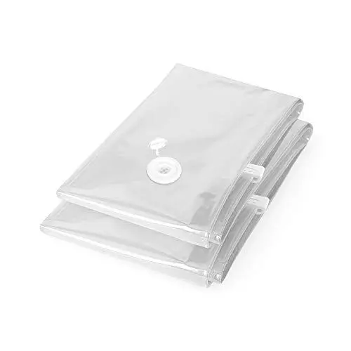 Produktbild: Compactor RAN4432 platzsparende Vakuum-Aufbewahrungsbeutel, Set mit 2 Stück 1 x Größe M (55 x 90 cm) und 1 x Größe L (80 x 100 cm), klar