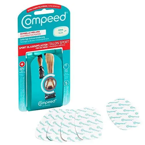Produktbild: Compeed Blasenpflaster Extreme – Hydrokolloid-Pflaster für extra starken Schutz bei Blasen an den Fersen, 5 Pflaster