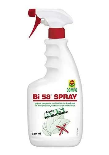 Produktbild: COMPO Bi 58 Spray gegen saugende und beißende Insekten an Zierpflanzen, Gemüse und Erdbeeren, 750 ml