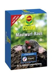 Produktbild: COMPO Maulwurf-Raus, Natürliches Vertreibe- und Fernhaltemittel gegen Maulwürfe, Mit Langzeitwirkung, 200 g, Nicht zutreffende