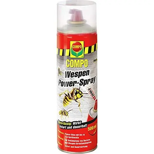 Produktbild: Compo Wespen Power-Spray, Inkl. Power-Düse, Sofort- und Langzeitwirkung, 500 ml