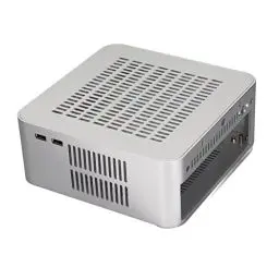 Produktbild: Computergehäuse, Aluminium HTPC Gehäuse mit Vollständigen Öffnungen, ITX Desktop Computergehäuse, Silber