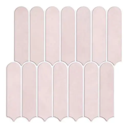 Produktbild: COMSTICKC 3D Fliesenaufkleber Klebefliesen, Matt Rosa PVC 3D Wandfliesen Küchenfliesen Selbstklebend, 10 Stück 30 x 30 cm, Küchenrückwand Selbstklebend für Küche und Bad