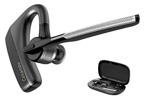 Produktbild: Conambo Headset Bluetooth V5.1 K18 Headset mit CVC 8.0 und ENC Dual Mic Geräuschunterdrückung, Headset mit Mikrofon für Autofahren/Büro/Geschäft für iPhone Android-16Std Talking