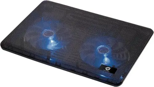 Produktbild: Conceptronic CNBCOOLPAD2F Notebook-Kühlpad 2-Fan Cooling Pad 43,2 cm (17 Zoll) Schwarz