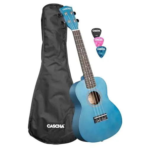 Produktbild: Concert Ukulele Linden Blue (incl. Bag, 3 Picks)