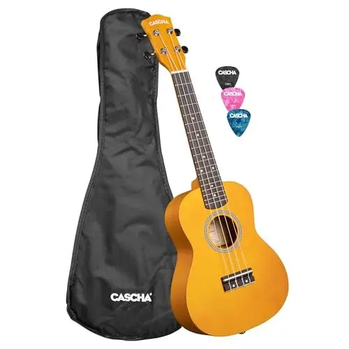 Produktbild: Concert Ukulele Linden Yellow (incl. Bag, 3 Picks)
