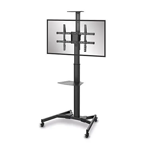 Produktbild: conecto® LM-FS02B Professional TV-Ständer Standfuß für Flachbildschirm LCD LED Plasma höhenverstellbar 37-70 Zoll (94-178 cm, bis 50 kg Tragkraft) max. VESA 600x400mm, Stahl, schwarz
