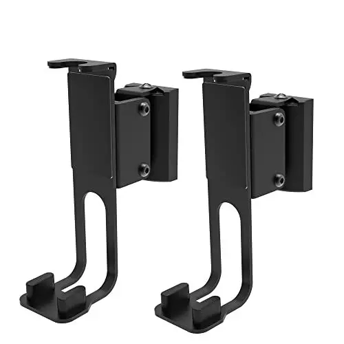 Produktbild: Conecto Wandhalterung für Lautsprecher, Kompatibel Mit Sonos One, One SL, Play:1, Traglast Max. 3kg, 2er Set, Schwarz