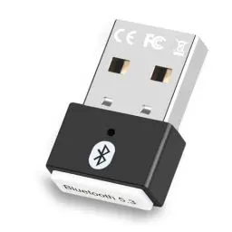 Produktbild: Confitik Bluetooth Adapter PC - USB Bluetooth 5.3 Dongle - Bluetooth Stick, Low Latency, Plug & Play, Kompatibel mit Windows 11/10/8.1/7 für Desktop, Laptop, Headset, Tastatur, Maus